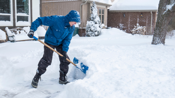 Snöskottning tär på hjärtat